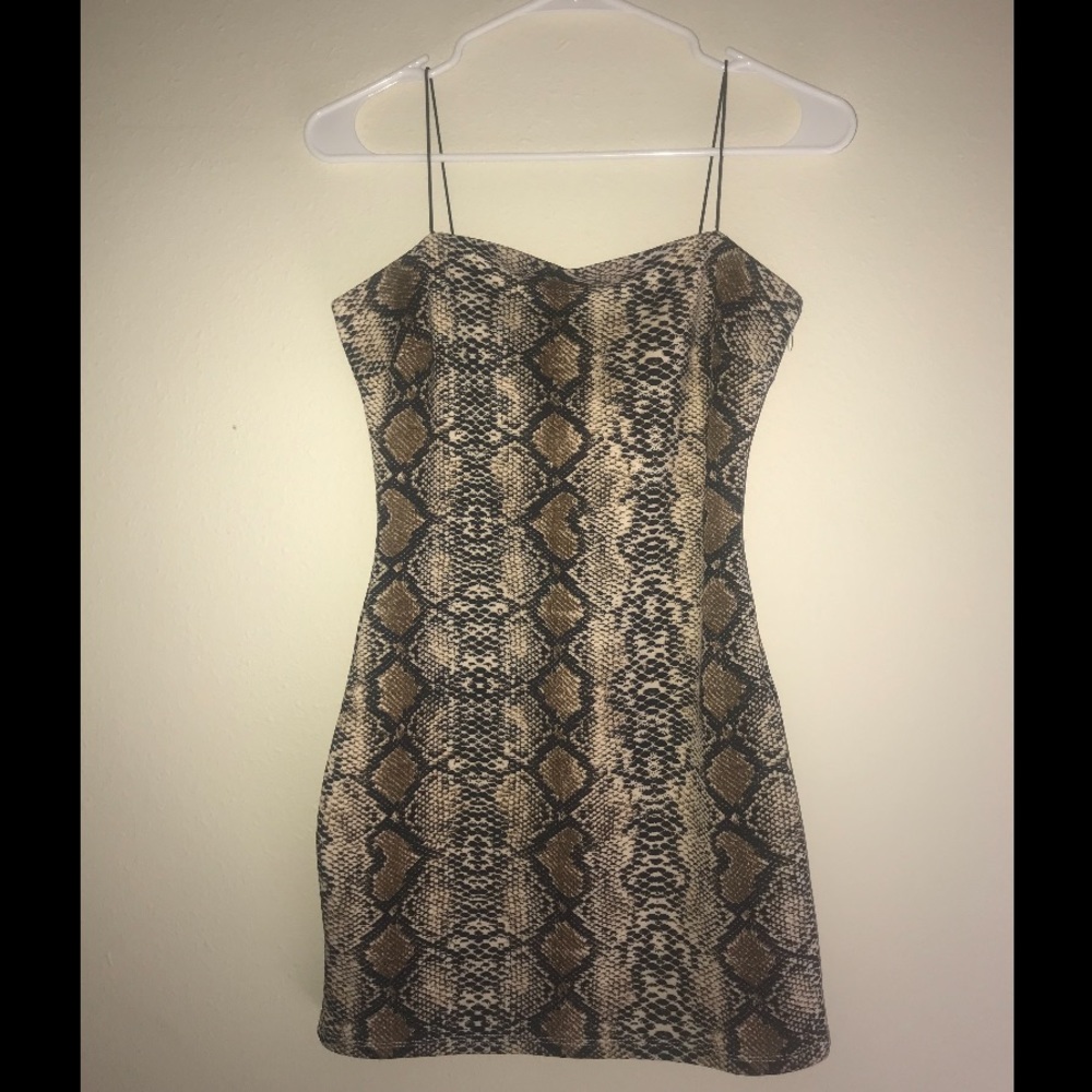 Snake Mini Dress